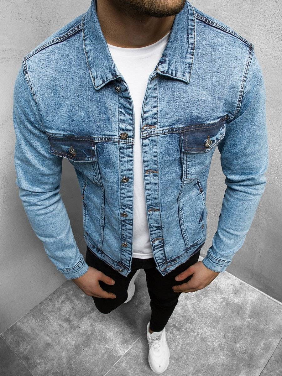 Chaqueta Vaquera De Hombre Azul Ozonee O W Ozonee