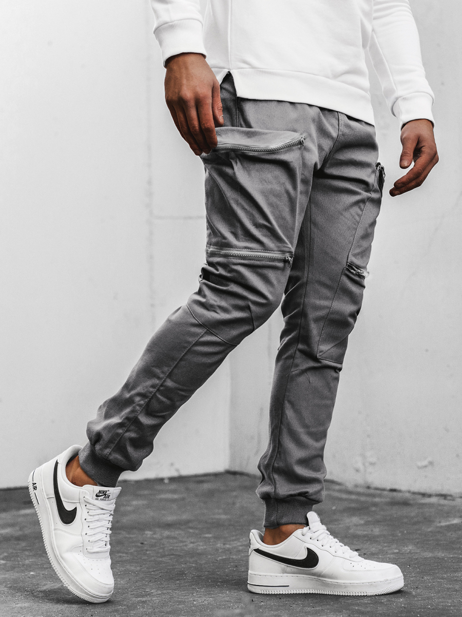 Pantal N Jogger De Hombre Gris Ozonee O Ozonee