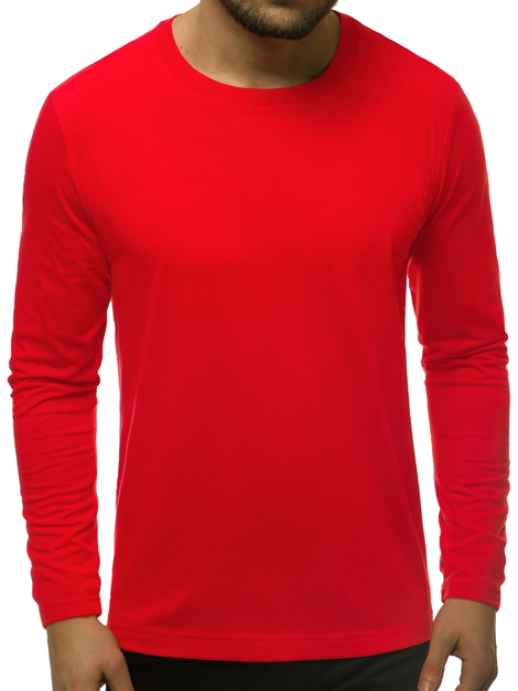 Camiseta de manga larga de hombre rojo OZONEE JS/CX01 | OZONEE