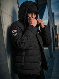 Chaqueta de hombre negra OZONEE JS/31M5081/392