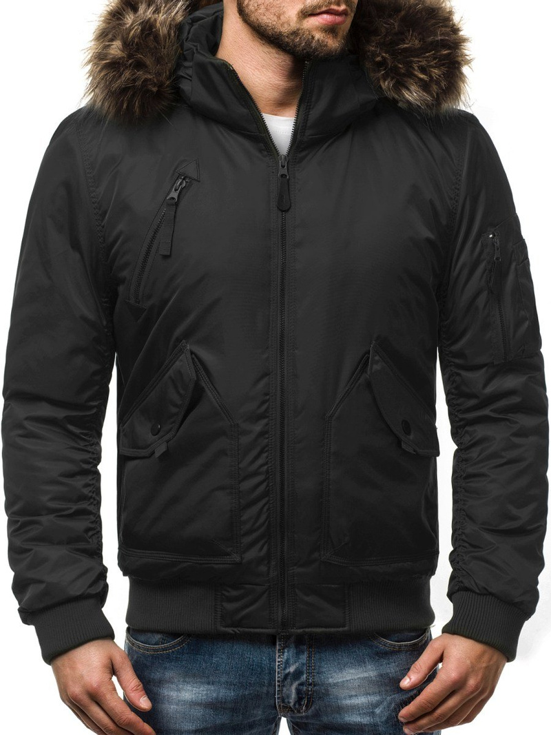 Chaqueta de hombre negra OZONEE O/99122