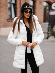 Chaqueta de mujer blanca OZONEE JS/16M9121/281Z