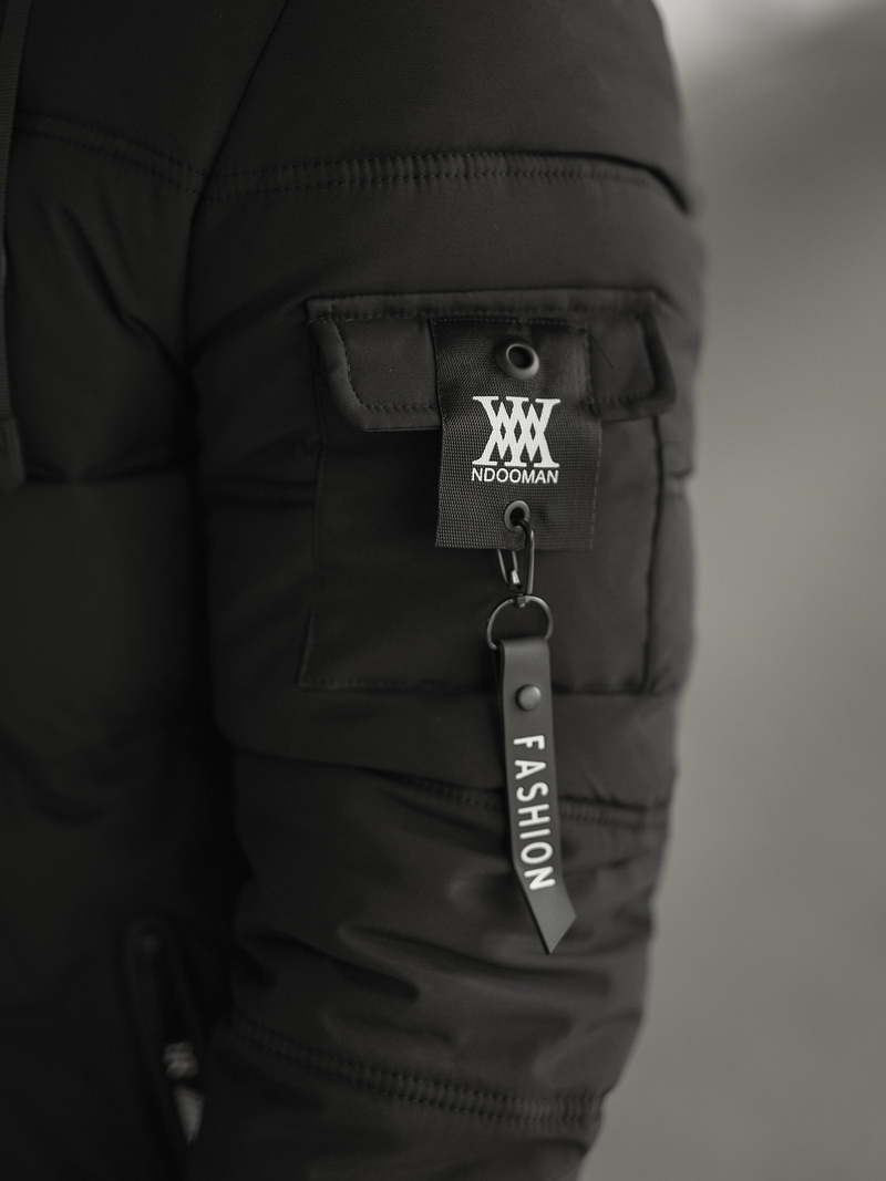 Chaqueta de hombre negra OZONEE JS/57M7501/392Z