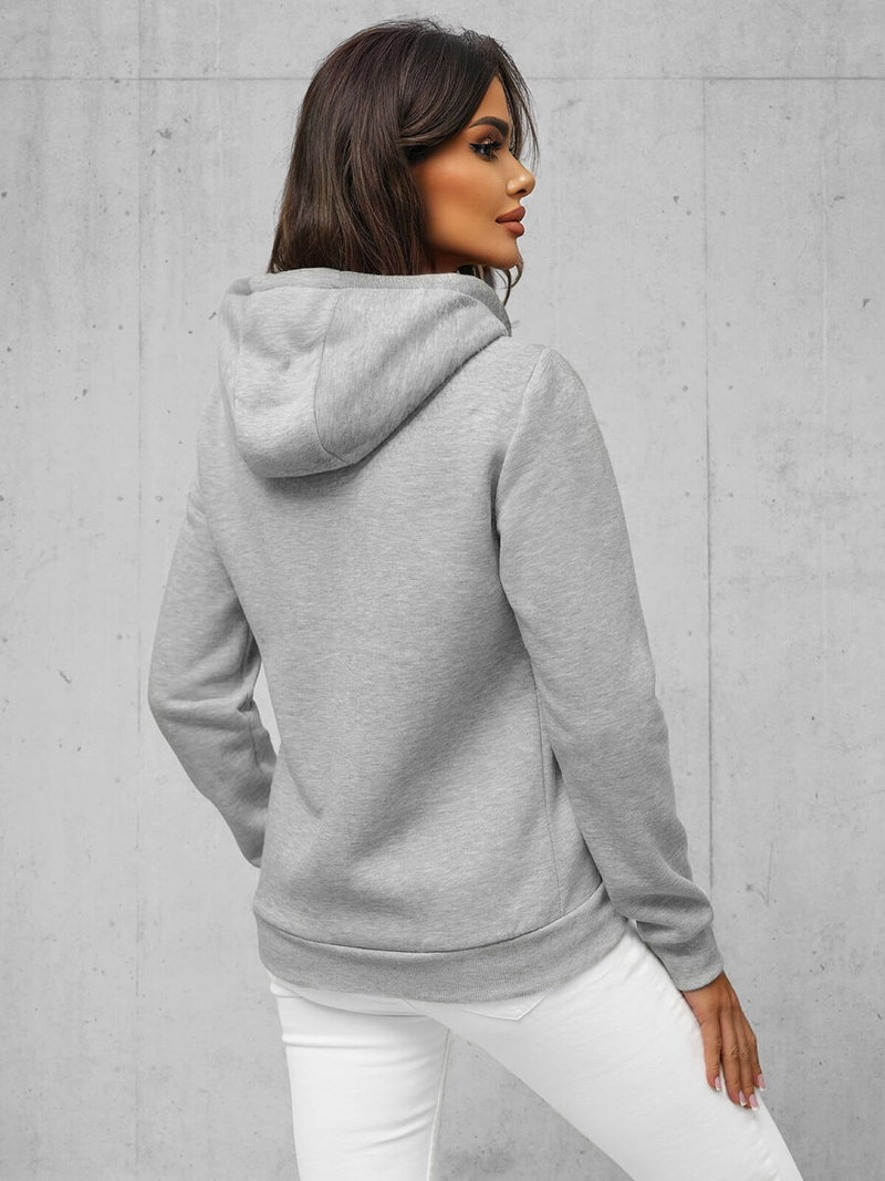 Sudadera de mujer gris OZONEE JS/W03Z