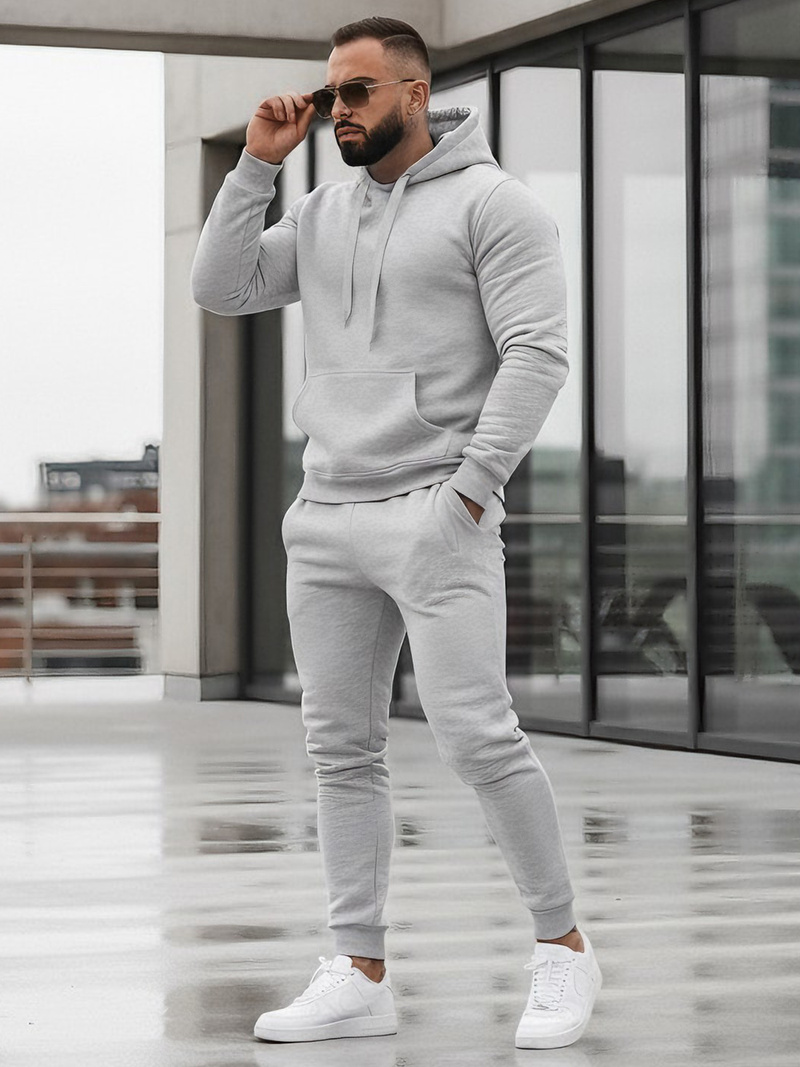 Chándal de hombre gris OZONEE JS/68C10381/2Z