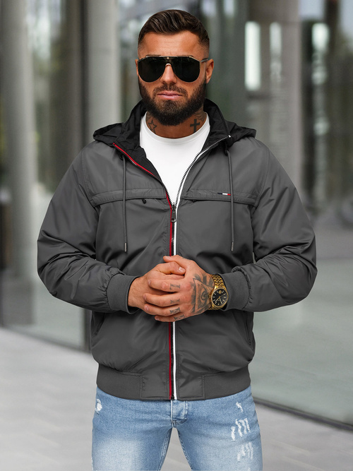 Chaqueta reversible para hombre siva OZONEE JS/16M9207/92