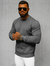 Sudadera de hombre grafito OZONEE JS/2001-10Z