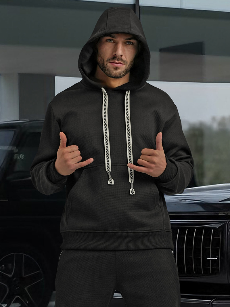 Chándal de hombre negro OZONEE O/3C582AB