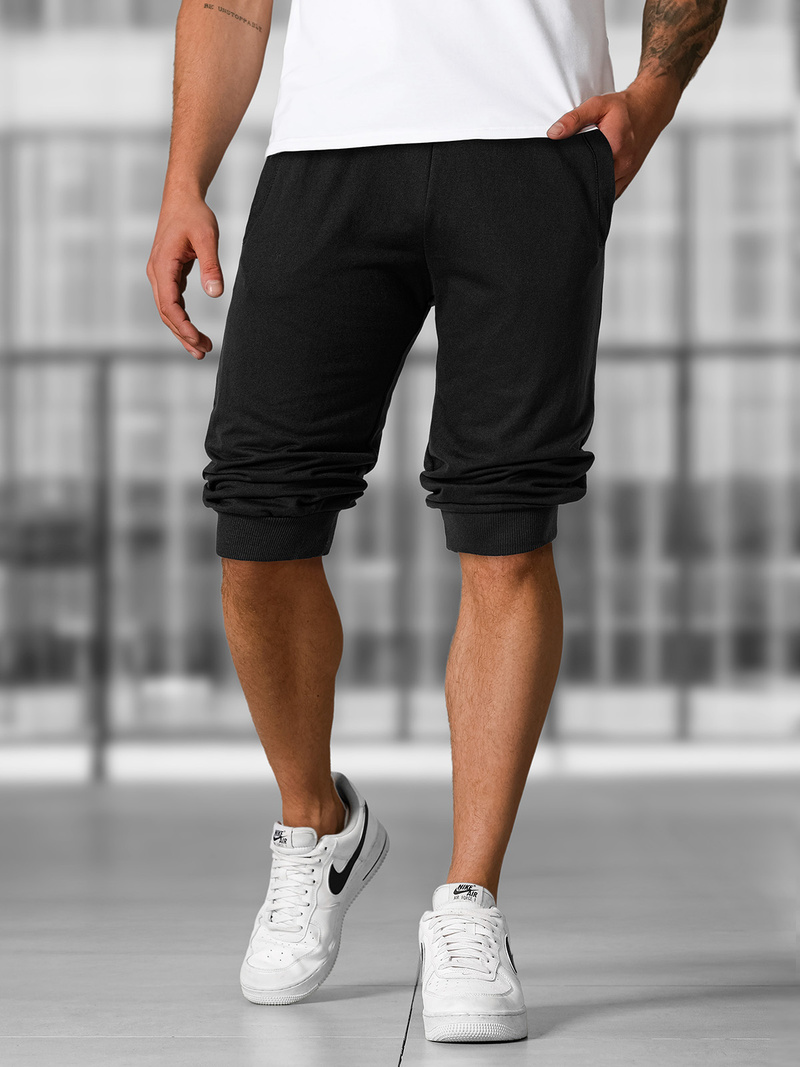 Pantalón corto de hombre negras OZONEE JS/XW07/3Z