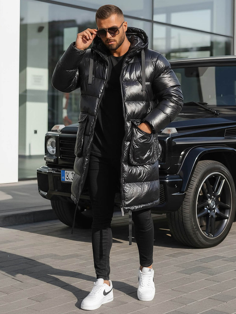 Chaqueta de hombre negro OZONEE O/M3205Z