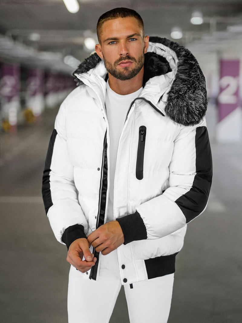 Chaqueta de hombre blanca OZONEE O/M798Z