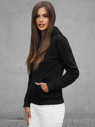 Sudadera de mujer negra OZONEE JS/W03Z