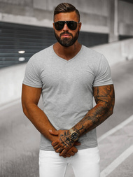 Camiseta de hombre gris OZONEE JS/712007Z