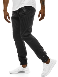 Pantalón chino jogger de hombre negro OZONEE A/0952