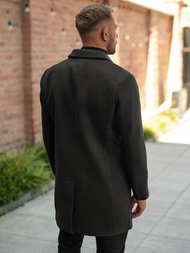 Abrigo de hombre negro OZONEE JS/11Z8269