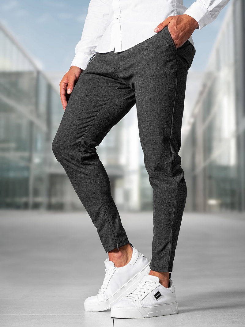 Pantalón chino de hombre grafito OZONEE DJ/3300Z