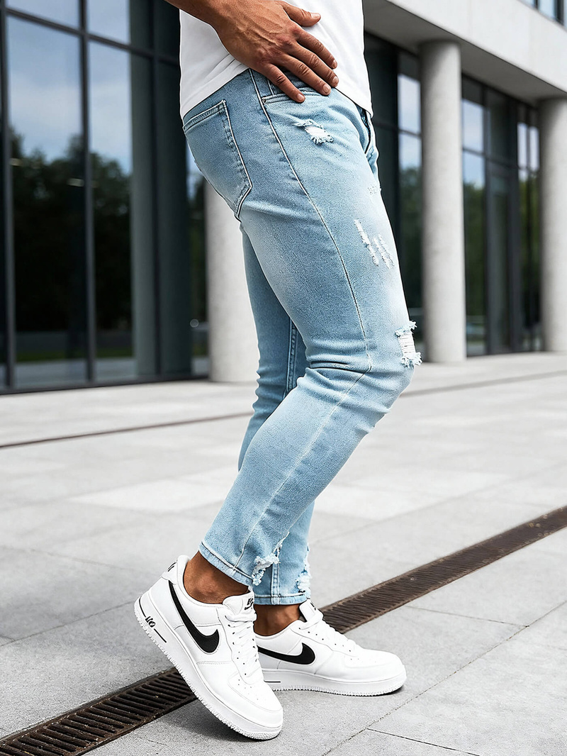 Vaqueros de hombre azul claro OZONEE DO/2860