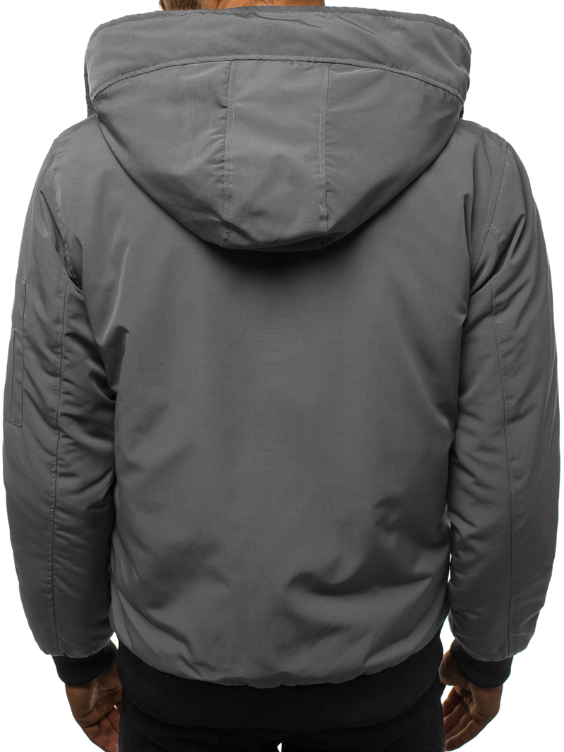 Chaqueta de hombre gris OZONEE JS/2019005