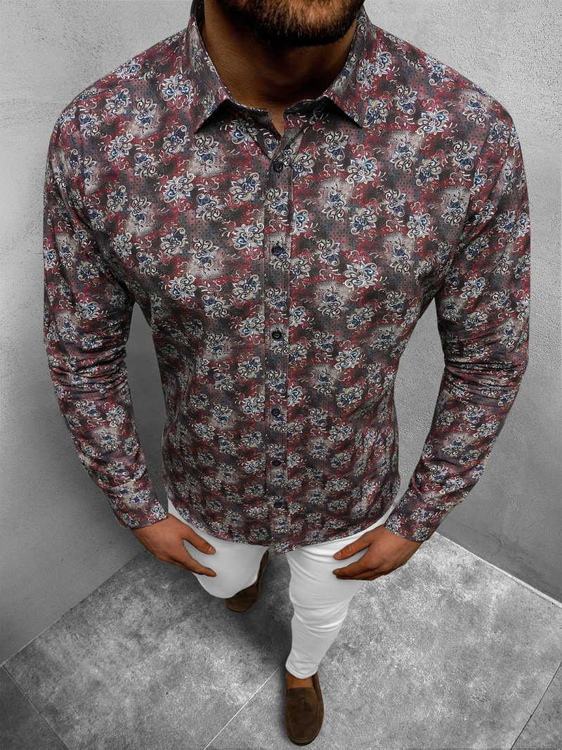 Camisa de hombre de vistoso OZONEE O/3622