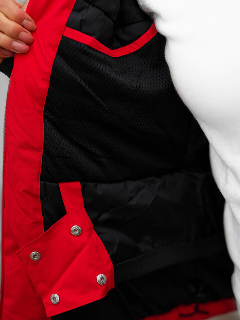 Chaqueta de mujer roja OZONEE JS/HH012/5Z