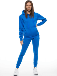 Pantalón de chándal para mujer azul OZONEE JS/CK01