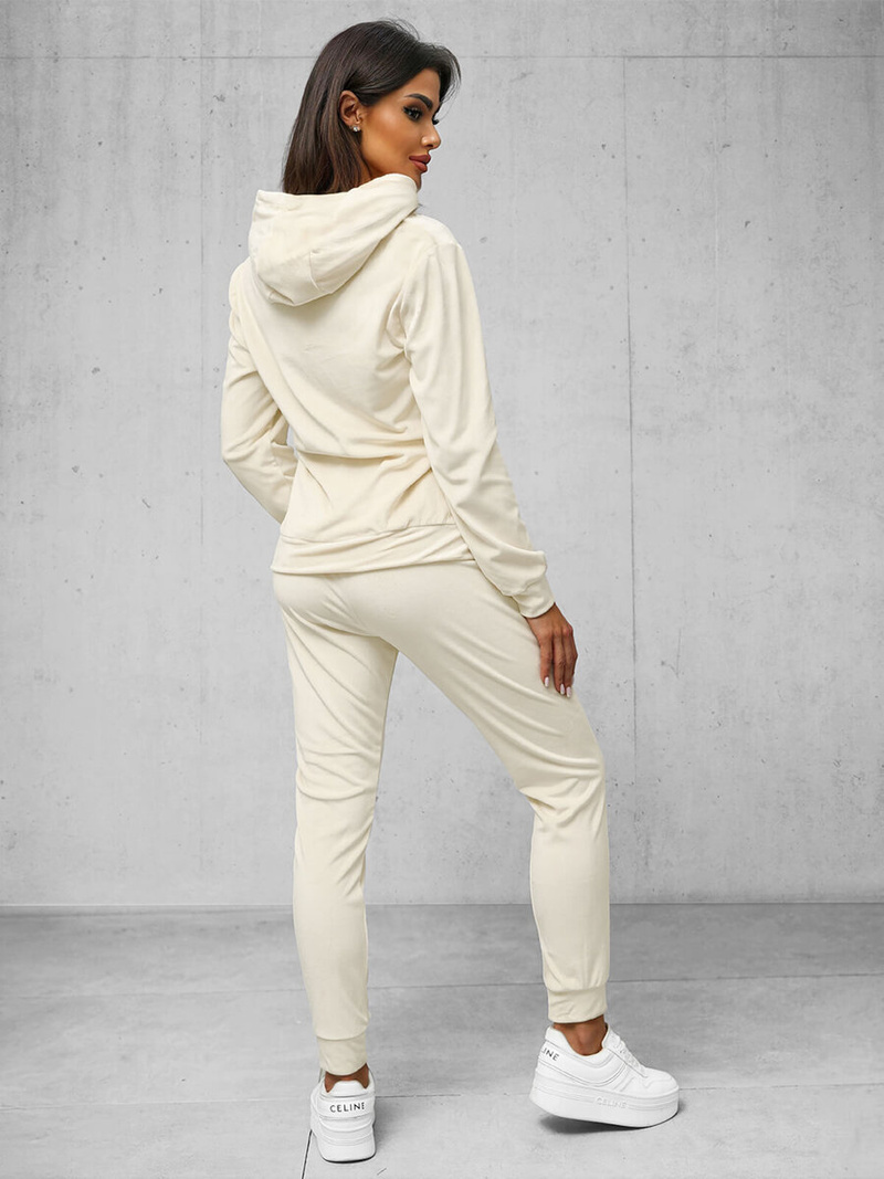 Chándal velour de mujer de crudo OZONEE O/8C1175/155Z