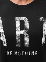 Camiseta de manga larga de hombre negro OZONEE O/1292Z 