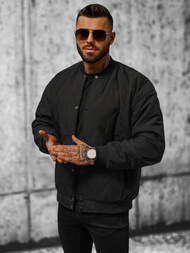 Chaqueta de hombre negra OZONEE JS/84M3020/392