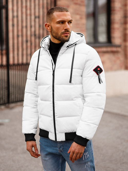 Chaqueta de invierno de hombre blanca OZONEE JS/31M5031/281Z