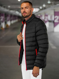 Chaqueta de hombre negra/2 OZONEE JB/JP1111Z
