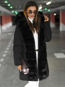 Chaqueta de mujer negra OZONEE JS/5M3158/392Z