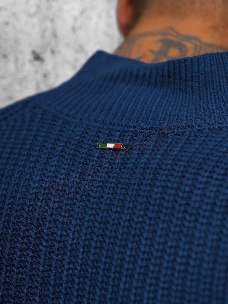 Jersey de hombre azul marino OZONEE NB/MM6020/6