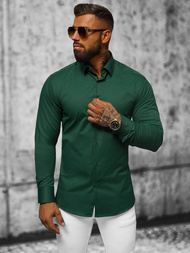 Camisa de hombre verde OZONEE O/V66
