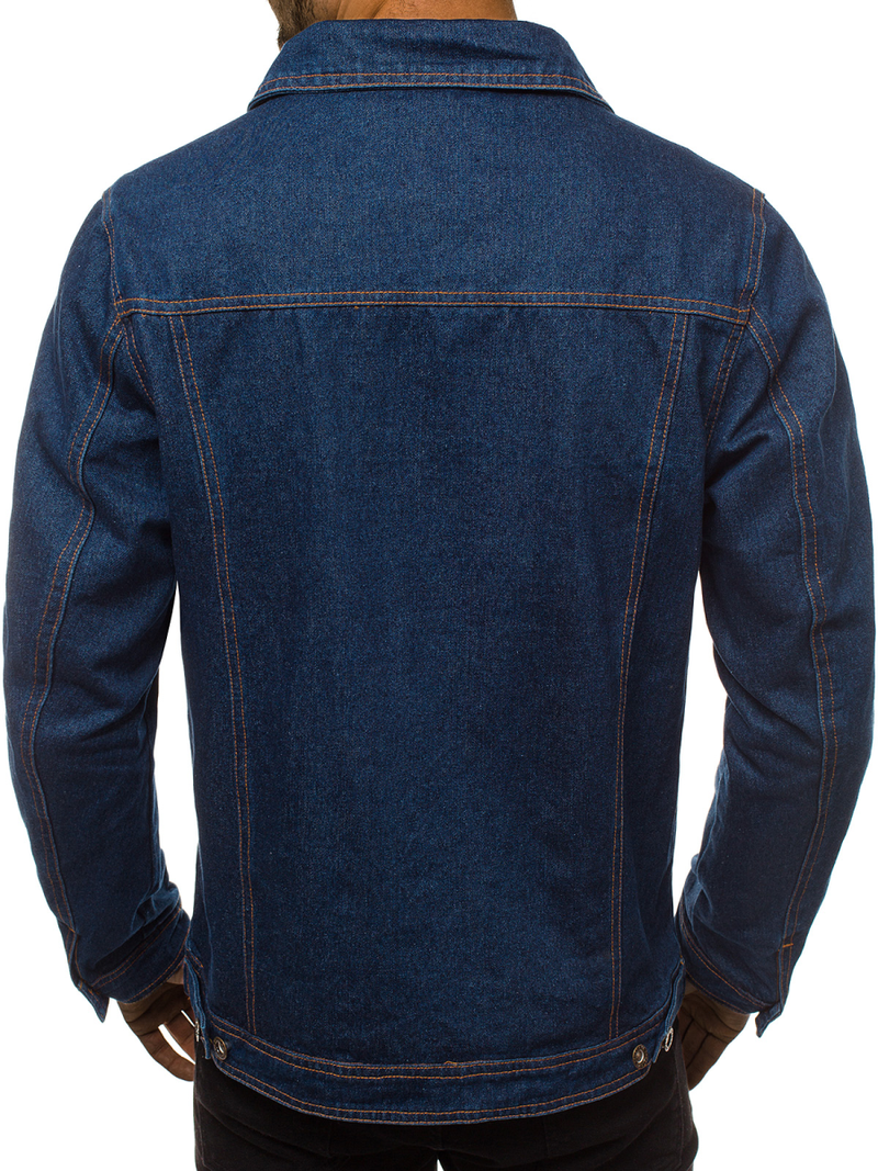 Chaqueta vaquera de hombre azul OZONEE JB/JP1110