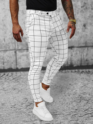 Pantalón chino de hombre blancos OZONEE O/P4009