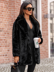 Chaqueta de mujer negra OZONEE JS/11Z8168