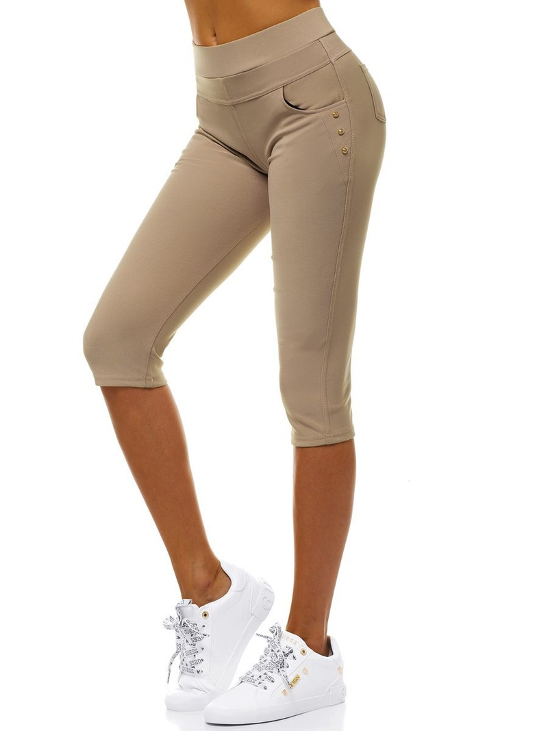 Leggings para mujer beige OZONEE JS/1041/A8