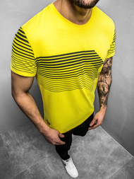 Camiseta de hombre amarilla OZONEE JS/KS2058Z