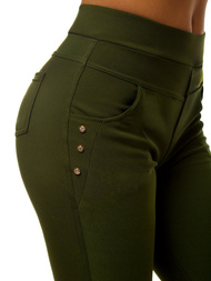 Leggings para mujer caqui OZONEE JS/1041/A7