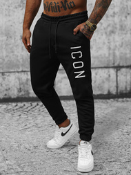 Pantalón de chándal de hombre negras OZONEE O/D9125