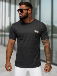 Camiseta de hombre negras OZONEE O/QQ1568