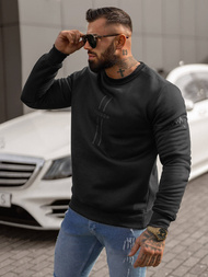 Sudadera de hombre negra OZONEE JS/8B1358/3