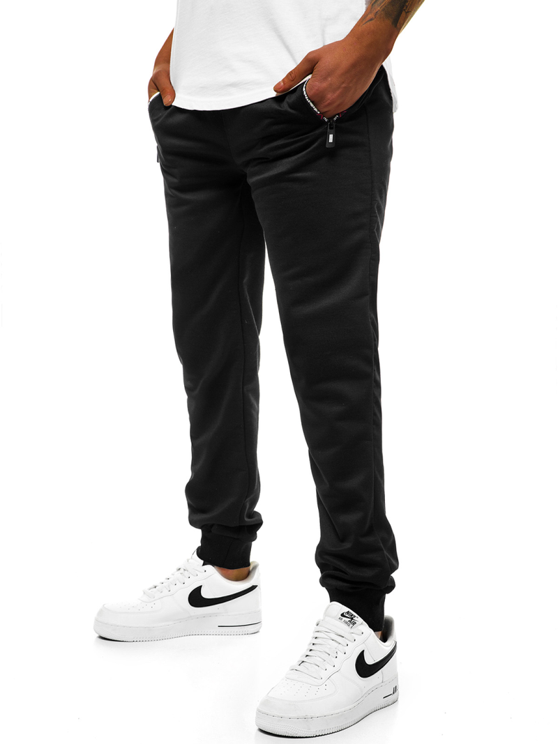 Pantalón de chándal de hombre negro JS/XW006S