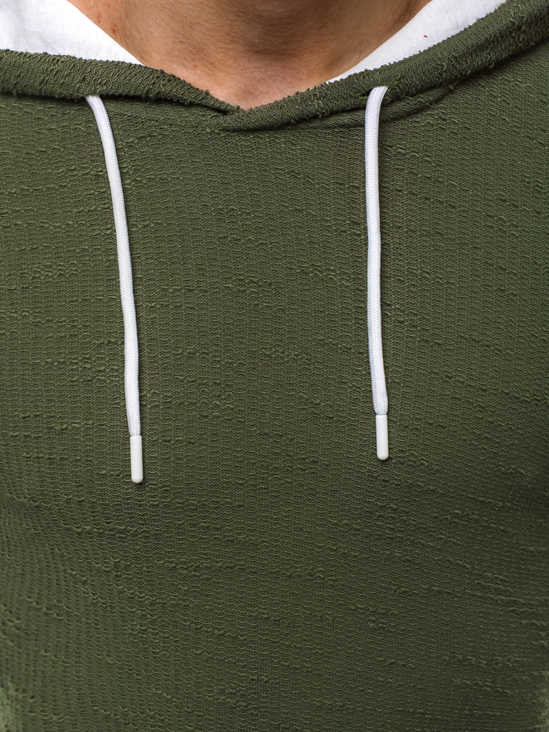 Sudadera de hombre verde-oscura OZONEE O/1252