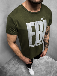 Camiseta de hombre verde OZONEE JS/SS100730Z