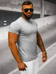 Camiseta de hombre gris OZONEE JS/712005Z 