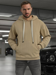 Sudadera de hombre beige OZONEE O/3C577