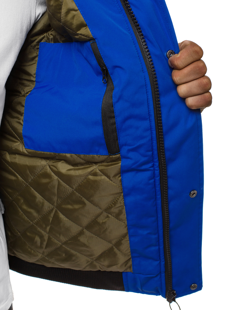 Chaqueta de hombre azul OZONEE JS/2019005