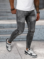 Vaqueros de hombre negras OZONEE NB/MP0069N