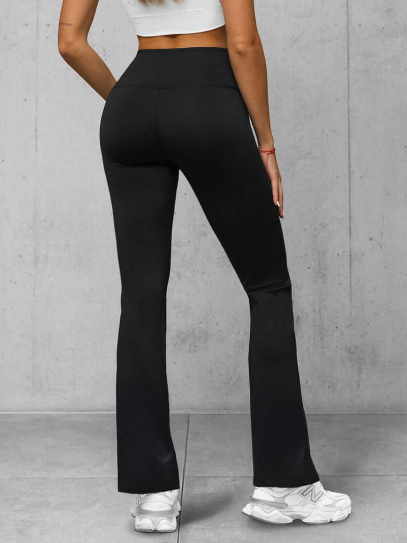 Leggings para mujer con piernas anchas negras OZONEE JS/XY23008L